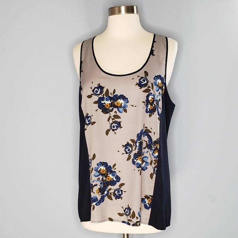 [Banana Republic] Floral Color Block Tank Top